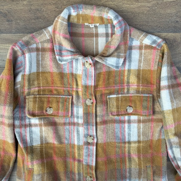 Jodifl Multicolor Plaid Shacket • Button‑Down Jacket • Size S • Trendy Layer - Picture 9 of 12